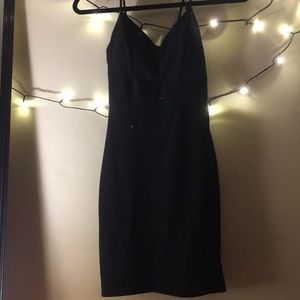 Black mini dress